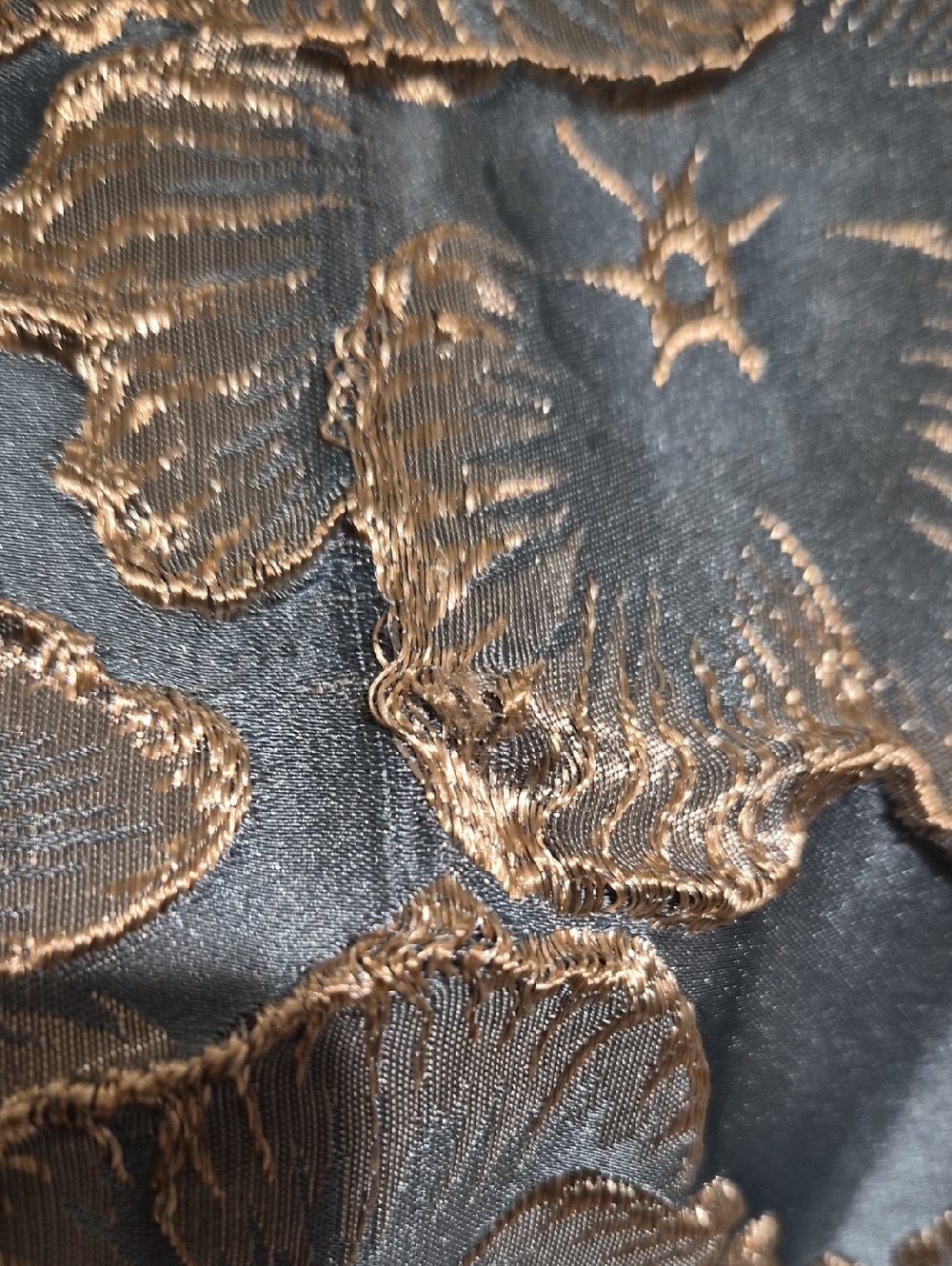 Womens Floral Puff-Sleeve Dress - Picture 9 of 9